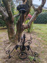 lampadario in ferro battuto primi 800 
