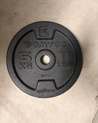 Disco in ghisa palestra 5kg 28mm
