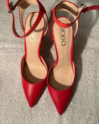 👠 Scarpe  RODO color  Rosso 👠 Tacco 10