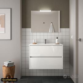 mobile bagno 90cm low cost sospeso bianco. Negozio