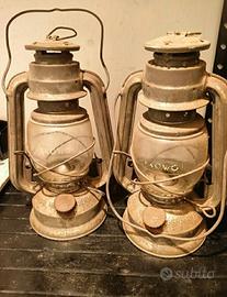Coppia lanterne vintage marchio  Frowo modello 65 
