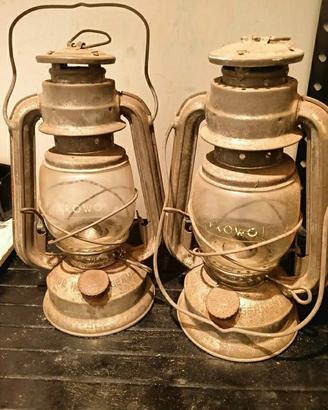 Coppia lanterne vintage marchio  Frowo modello 65 