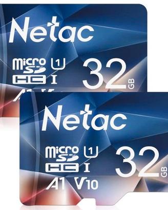 32G Scheda Micro SD Set da 2, Scheda di Memoria A1