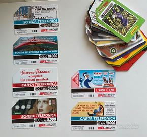 Lotto 60 schede telefoniche rare vintage anni 90