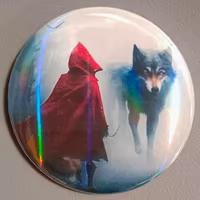 SPILLA OLOGRAFICA CAPPUCCETTO ROSSO 