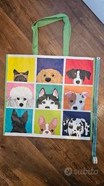 Borsa spesa riutilizzabile cani