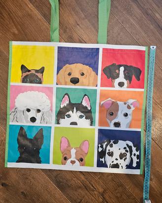 Borsa spesa riutilizzabile cani
