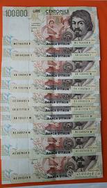 100000 lire Caravaggio 