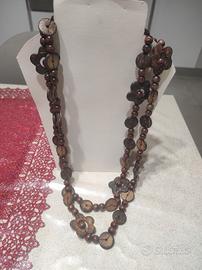 collana in legno 