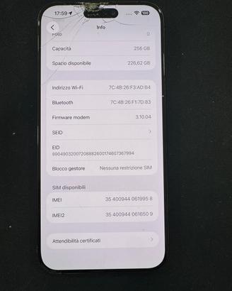 IPhone 15 pro max Grado C