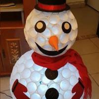 Pupazzo di Neve con bicchieri 