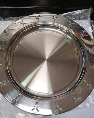 Piatto tondo sotto torta AMC acciaio