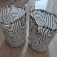 Ikea Sacco bianco con strisce nere (2)