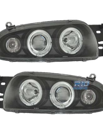 FARI FORD FIESTA 95-99 ANGEL EYES SFONDO NERO