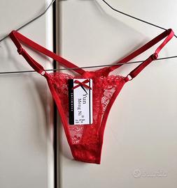 Mutandine donna pizzo rosso m sexy lingerie nuovo