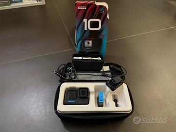 GoPro Hero10 Black + 3x Enduro + Caricabatterie