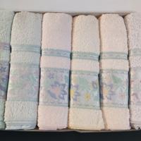 6+6+1 telo, completo asciugamani 13 pezzi COTONE