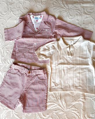 Set completo estivo Melby + polo tg 9 mesi