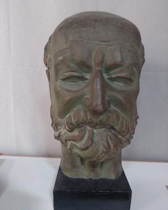 Scultura in gesso patinato bronzo