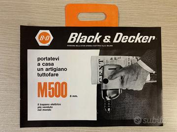 BLACK&DECKER Vintage Pubblicita' trapano anni '60