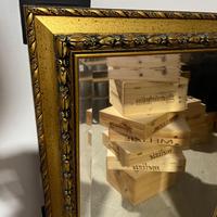 Specchio con cornice oro