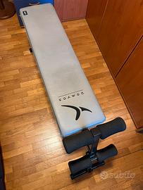 Panca per bodybuilding + 2 manubri con pesi 17kg
