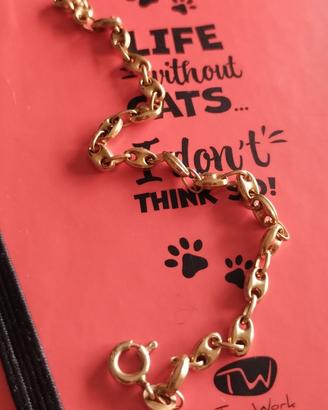 Bracciale in oro con maglia marinara