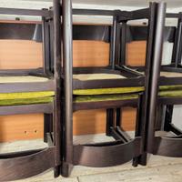 sedie in velluto verde  da soggiorno 