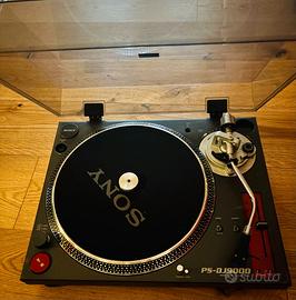 piatto giradischi Sony con testina Stanton 500 II