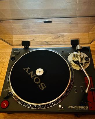 piatto giradischi Sony con testina Stanton 500 II