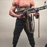 3d figures film STALLONE triplefast -  resina -