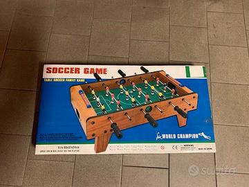 Biliardino Calcio Balilla da Tavolo 69x37cm