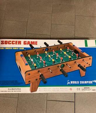 Biliardino Calcio Balilla da Tavolo 69x37cm