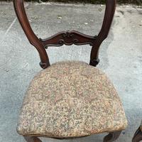 Sedie imbottite Luigi XV