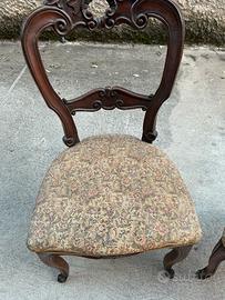 Sedie imbottite Luigi XV