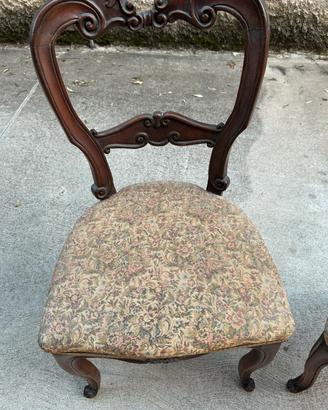 Sedie imbottite Luigi XV