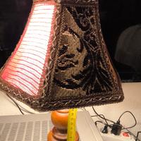 Lampada Etnica Con Paralume Artigianale In Stoffe 