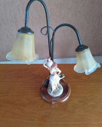 Lampada da tavolo tipo Capodimonte