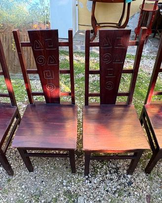 Sedie in legno teak