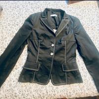 Blazer Marella nero con impunture bianche