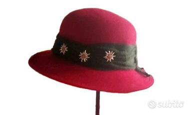 Cappello Tirolese rosso donna