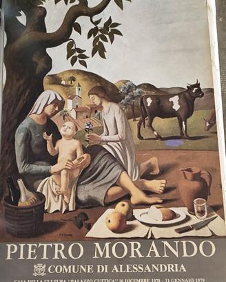 POSTER ORIGINALE DELLA MOSTRA DI PIETRO MORANDO