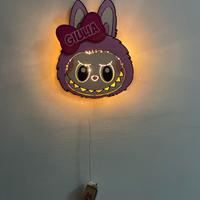 Lampada personalizzata Labubu in legno LED