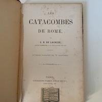 Libro antico "Les Catacombes de Rome" del 1887