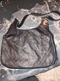 Gucci Guccissima Hobo Nera Vera Pelle Originale 