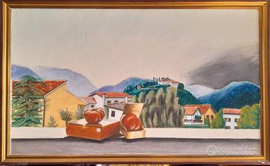 21. dipinto "i colli dalla terrazza"