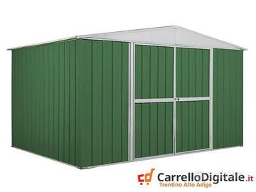 Box in lamiera di Acciaio 360x260cm 9mq verde