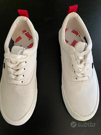 Sneakers Tommy Jeans Tela Bianca