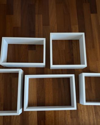 Set mensole forma quadrata