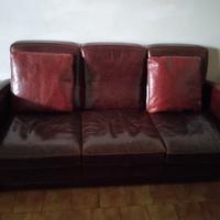 divano 3 posti boxer puro cuoio
